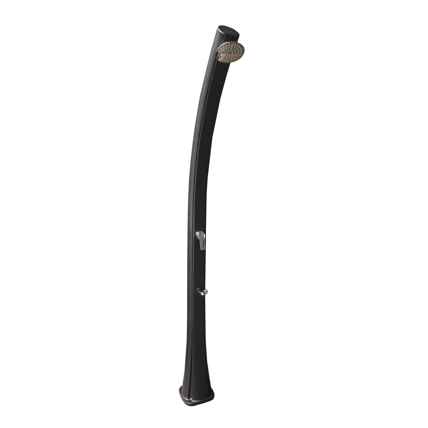 Colonna doccia solare in HDPE nero