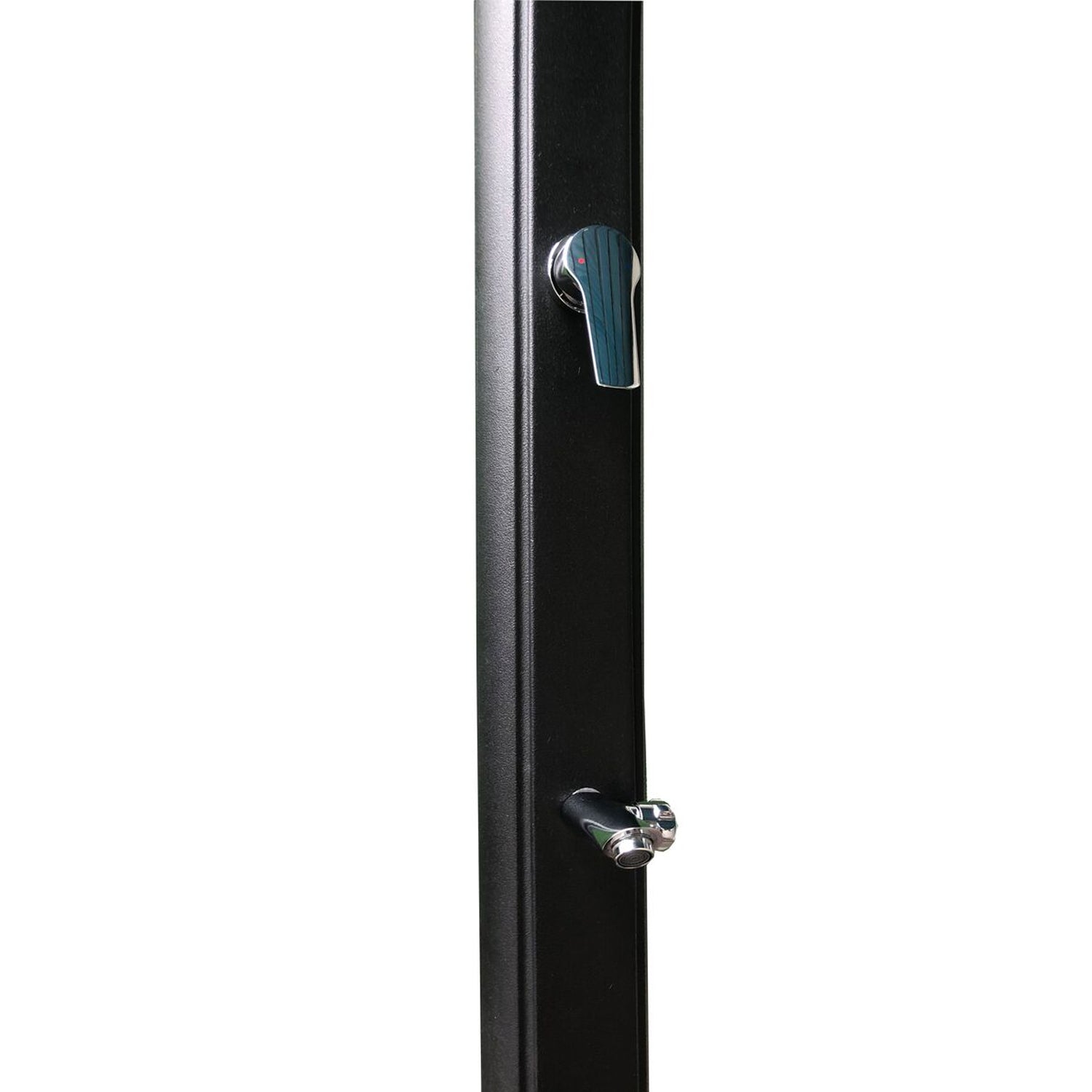 Colonna doccia solare in HDPE nero