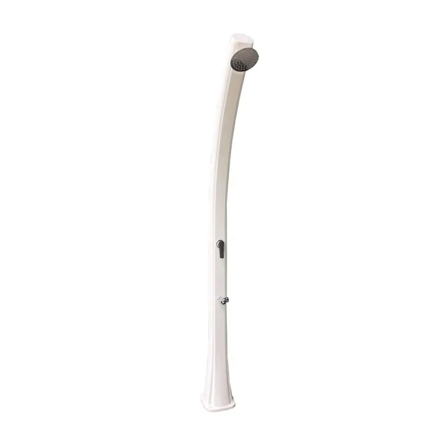 Colonna doccia solare in HDPE bianco
