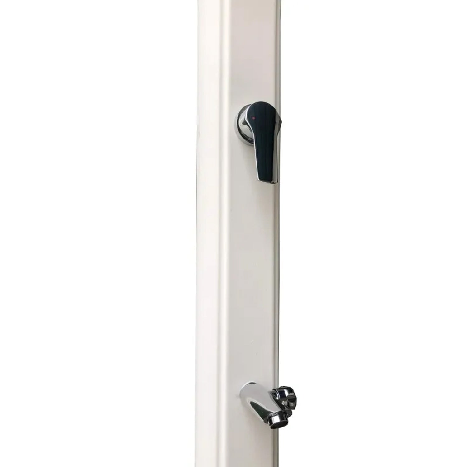 Colonna doccia solare in HDPE bianco