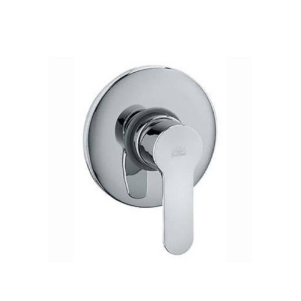 Set saliscendi doccia ottone cromato con miscelatore doccia incasso e presa acqua tonda a muro