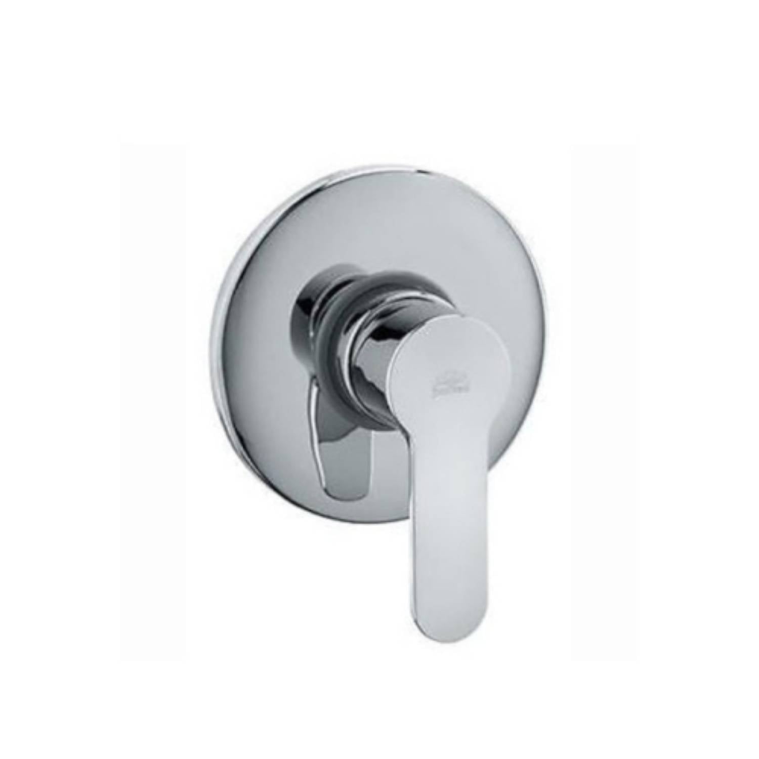 Set saliscendi doccia ottone cromato con miscelatore doccia incasso e presa acqua tonda a muro