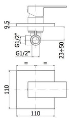 Kit Saliscendi Level con portasapone