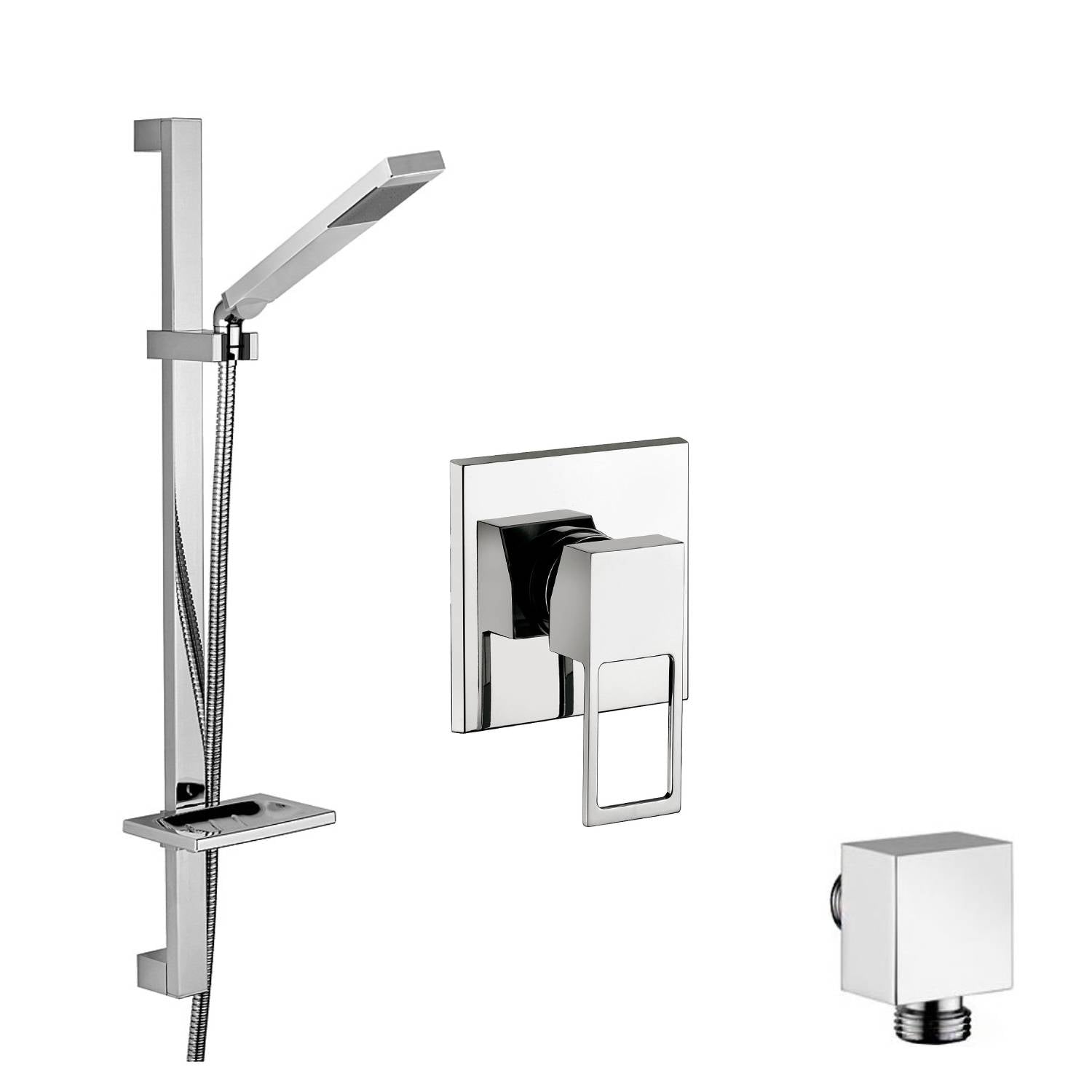 Set saliscendi Level con portasapone