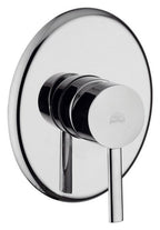 Set saliscendi doccia tonda minimale con miscelatore doccia Berry e presa d'acqua tonda a muro Paffoni