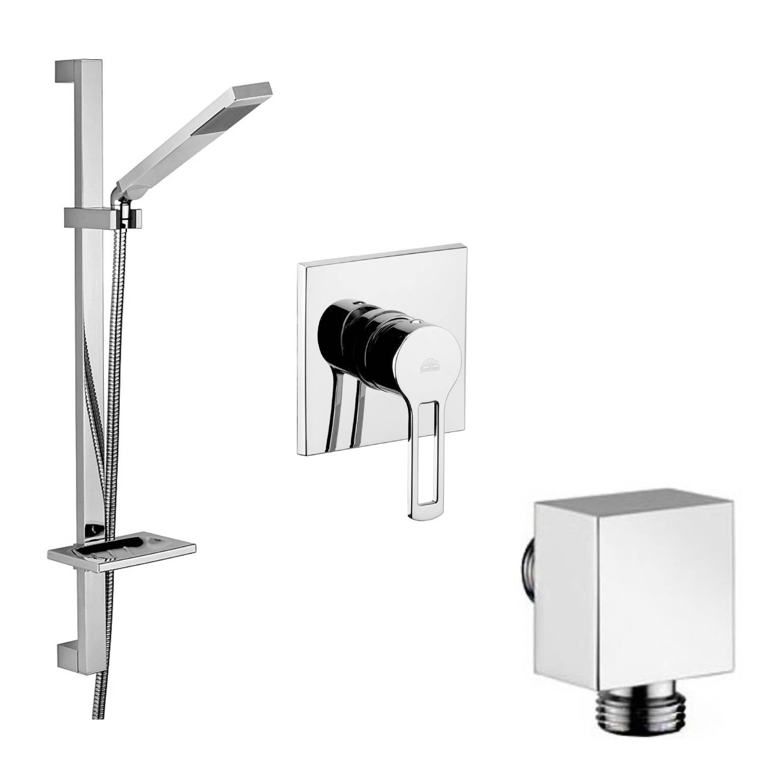 Set saliscendi Level con portasapone