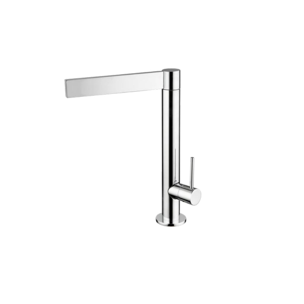 Miscelatore cucina canna a taglio in ottone cromato serie Saturno Keller taps