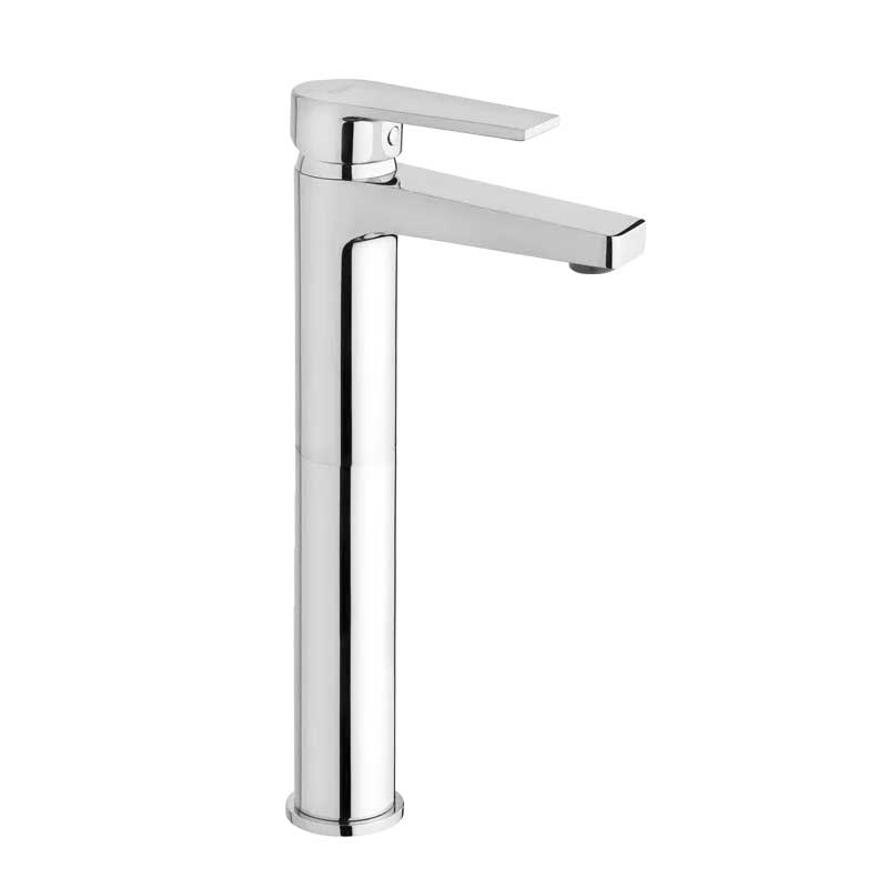 Set di rubinetti da bagno Lavabo Alto e Bidet con scarico e Vasca con doccetta finitura  cromata collezione LOGOS+ di Mamoli Rubinetterie