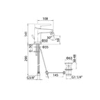 Set di rubinetti da bagno Lavabo Incasso