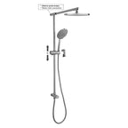 Colonna doccia Up con presa acqua completa di doccia e soffione Paffoni - Cromato