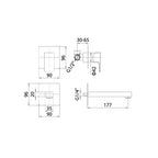 Set di miscelatori Lavabo Incasso