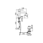 Miscelatore Lavabo con scarico in ottone Cromo collezione Pico di Mamoli Rubinetterie