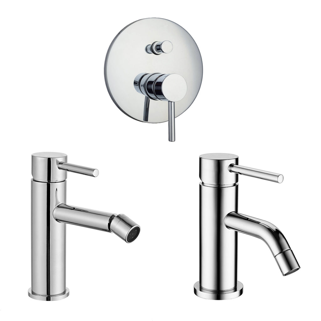 Composizione di miscelatori per lavabo