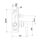 Composizione di miscelatori per lavabo