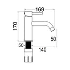 Composizione di miscelatori per lavabo