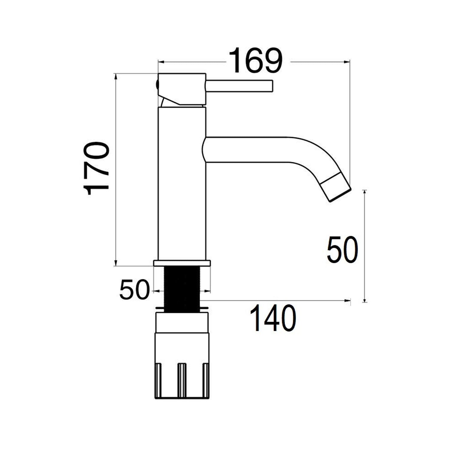 Composizione di miscelatori per lavabo