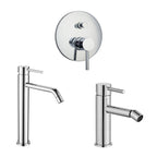 Composizione di miscelatori per lavabo alto