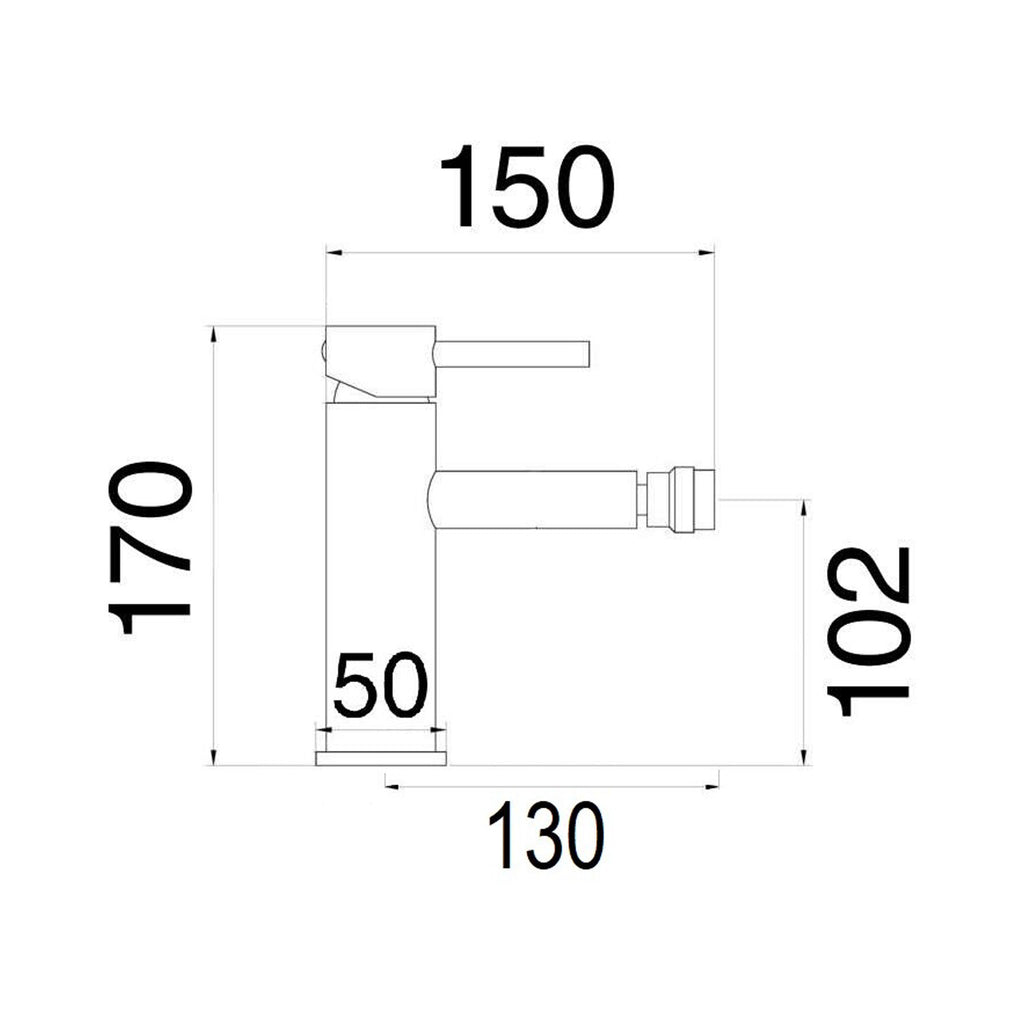 Composizione di miscelatori per lavabo incasso