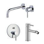 Composizione di miscelatori per lavabo incasso