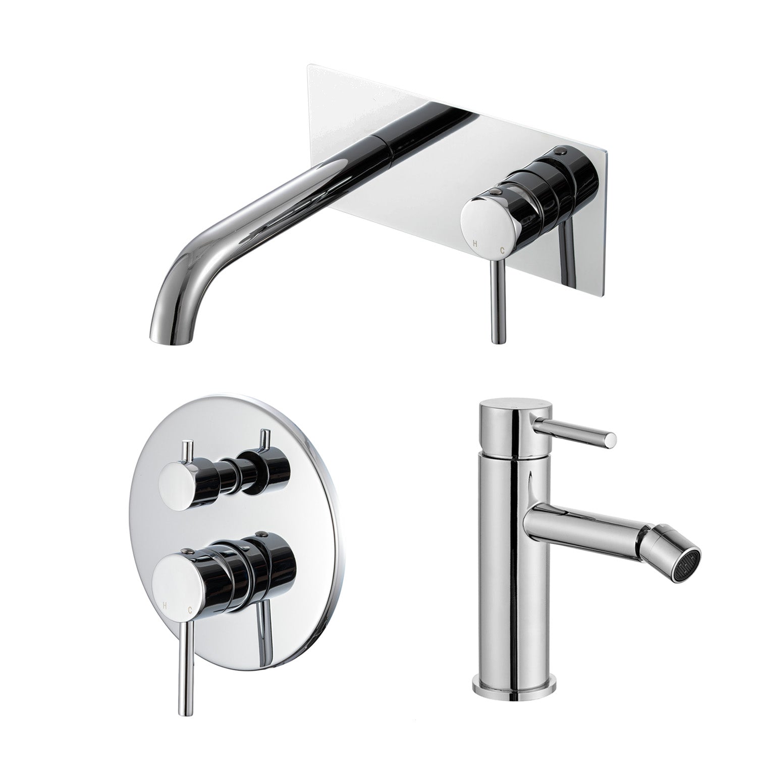 Composizione di miscelatori per bidet