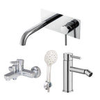 Composizione di miscelatori per lavabo incasso con easy box