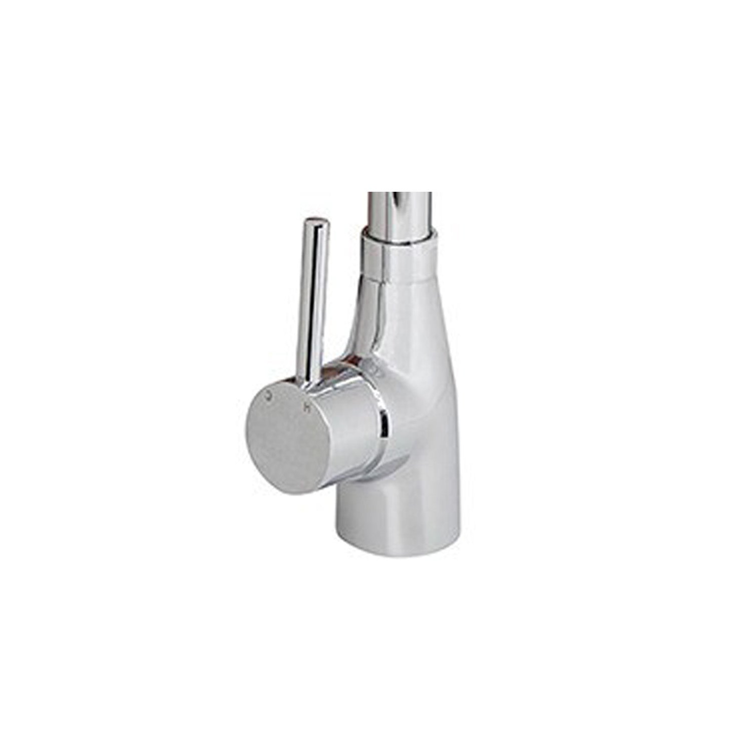 Miscelatore cucina canna girevole Moon in ottone cromato