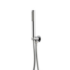 Kit doccia con incasso a due vie e soffione tondo 200 mm in ottone cromato Moon