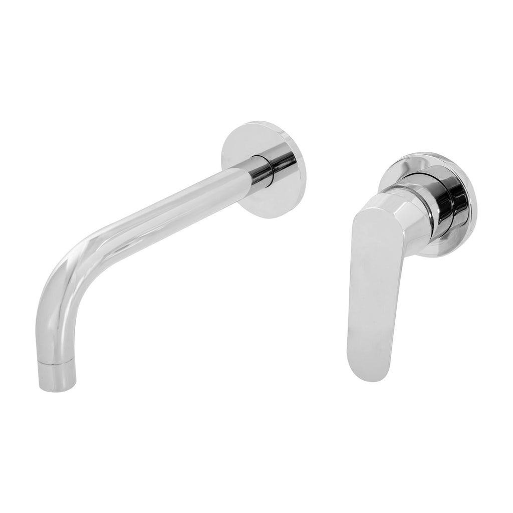 Coppia di miscelatori per lavabo incasso e bidet serie Echo in ottone cromato