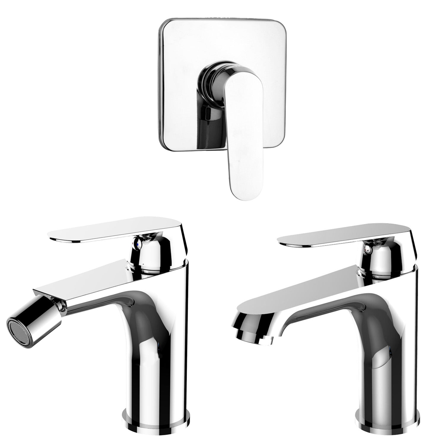 Composizione di miscelatori per lavabo