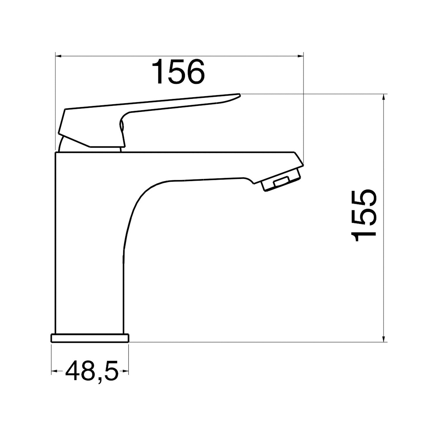 Composizione di miscelatori per lavabo