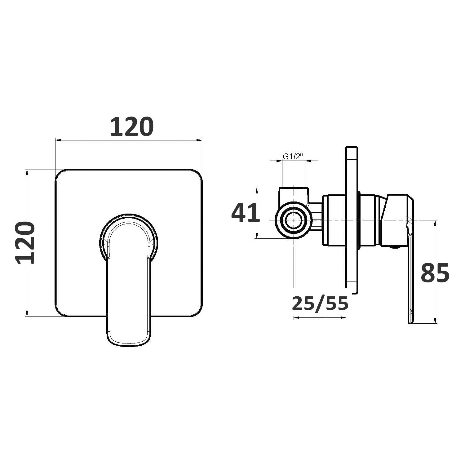 Composizione di miscelatori per lavabo alto