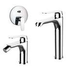 Composizione di miscelatori per lavabo alto