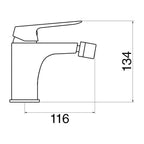 Composizione di miscelatori per lavabo incasso