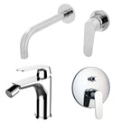 Composizione di miscelatori per lavabo incasso