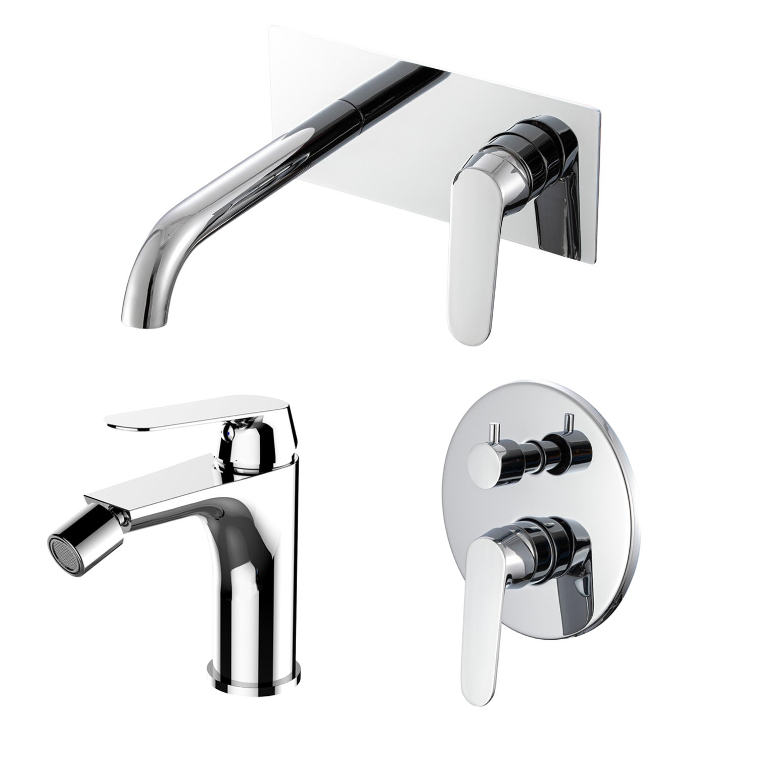 Composizione di miscelatori per lavabo easy box