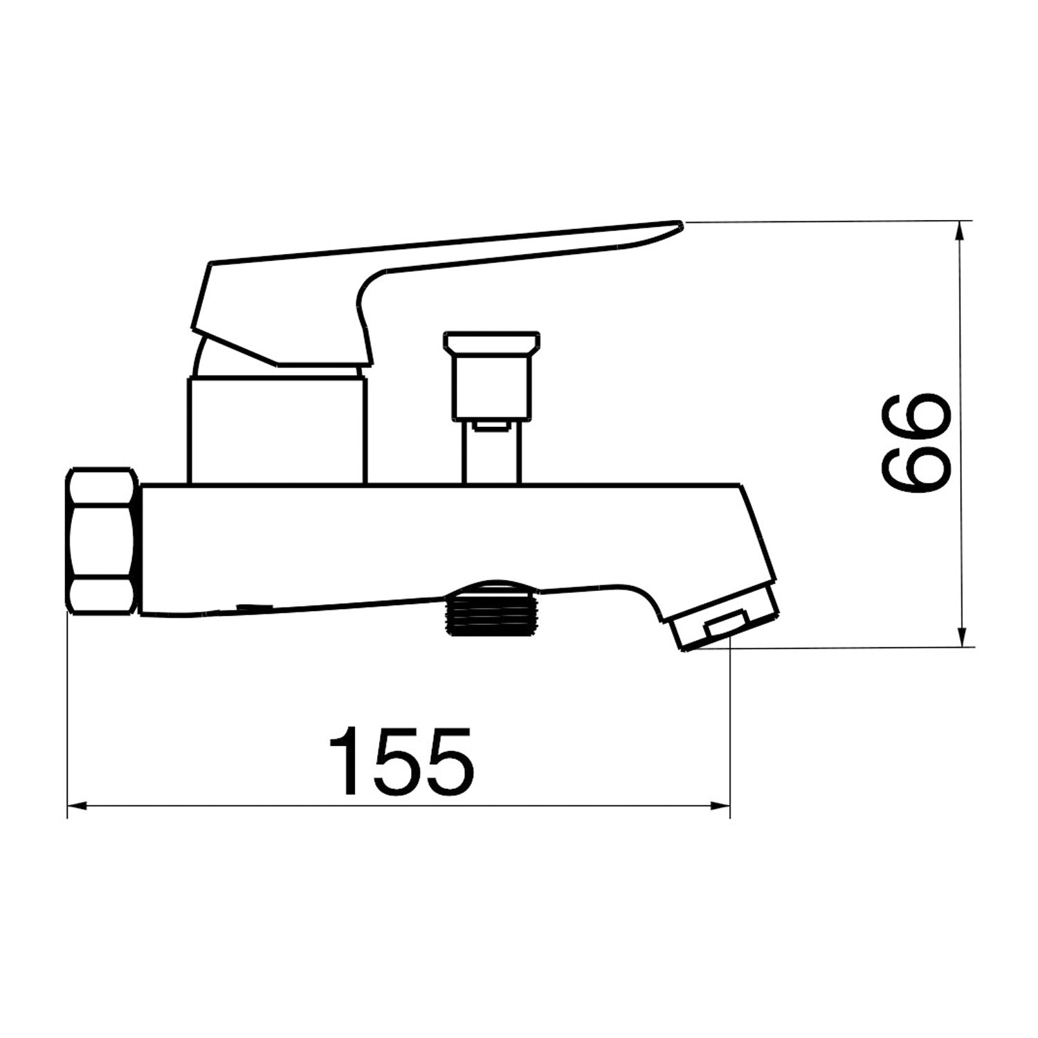 Composizione di miscelatori per lavabo easy box