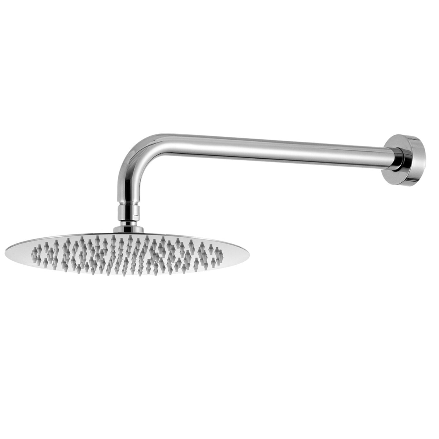 Kit doccia con incasso a due vie e soffione tondo 200mm in ottone cromato Echo