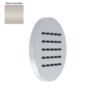 Soffione body jet a parete 100mm in ottone nichel