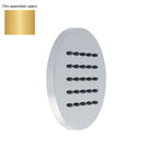 Soffione body jet a parete 100mm in ottone oro spazzolato