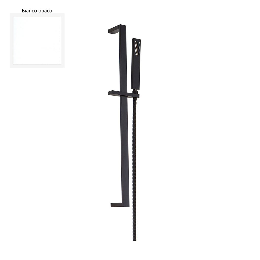 Saliscendi in ottone 10x30mm doccia Glamour e flessibile bianco