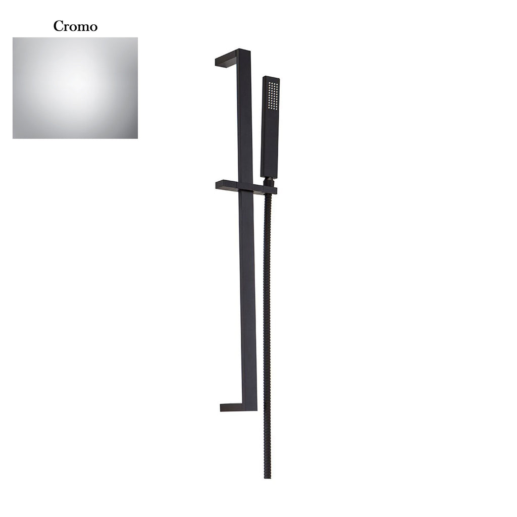 Saliscendi in ottone 10x30mm doccia Glamour e flessibile cromo
