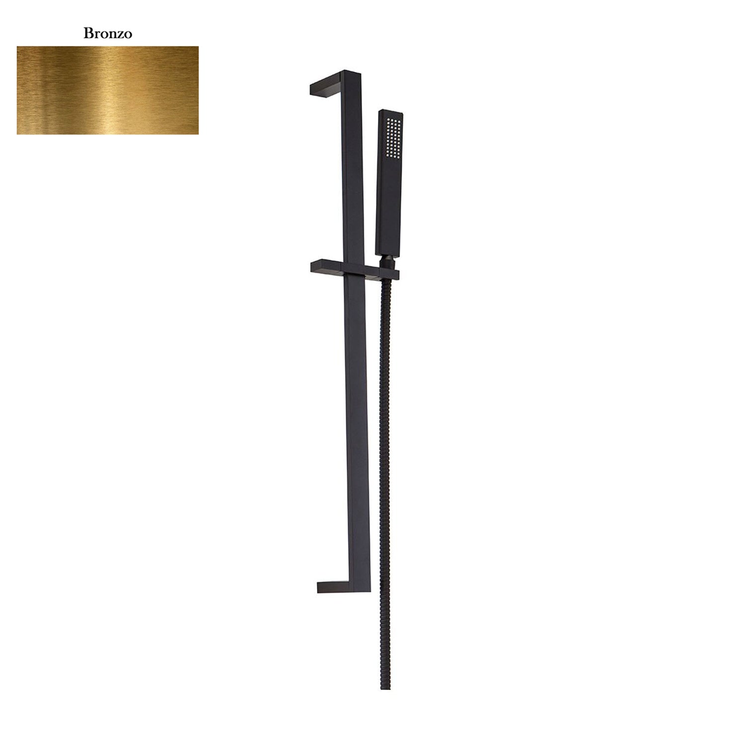 Saliscendi in ottone 10x30mm doccia Glamour e flessibile bronzo