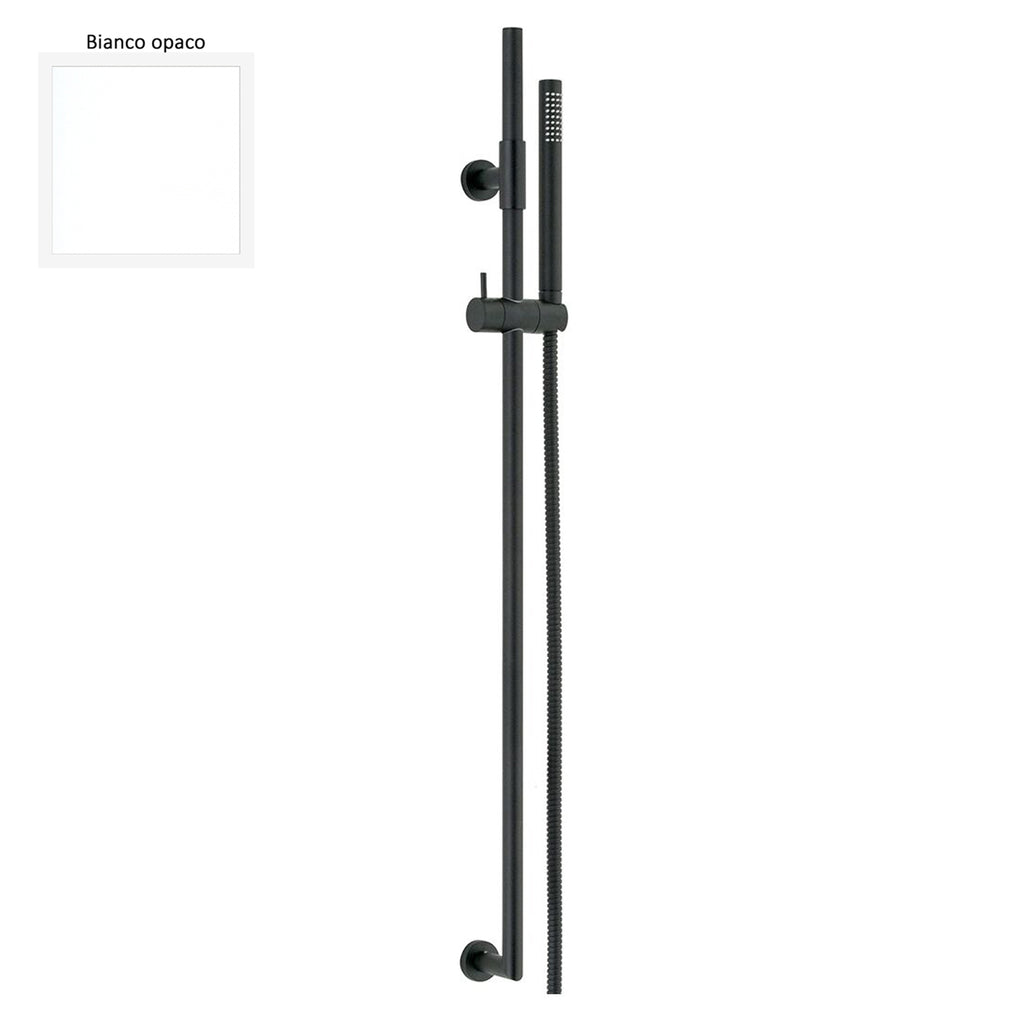 Saliscendi in ottone 2cm x 90cm doccia Artiste flessibile bianco