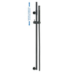 Saliscendi in ottone 2cm x 90cm doccia Artiste flessibile nero