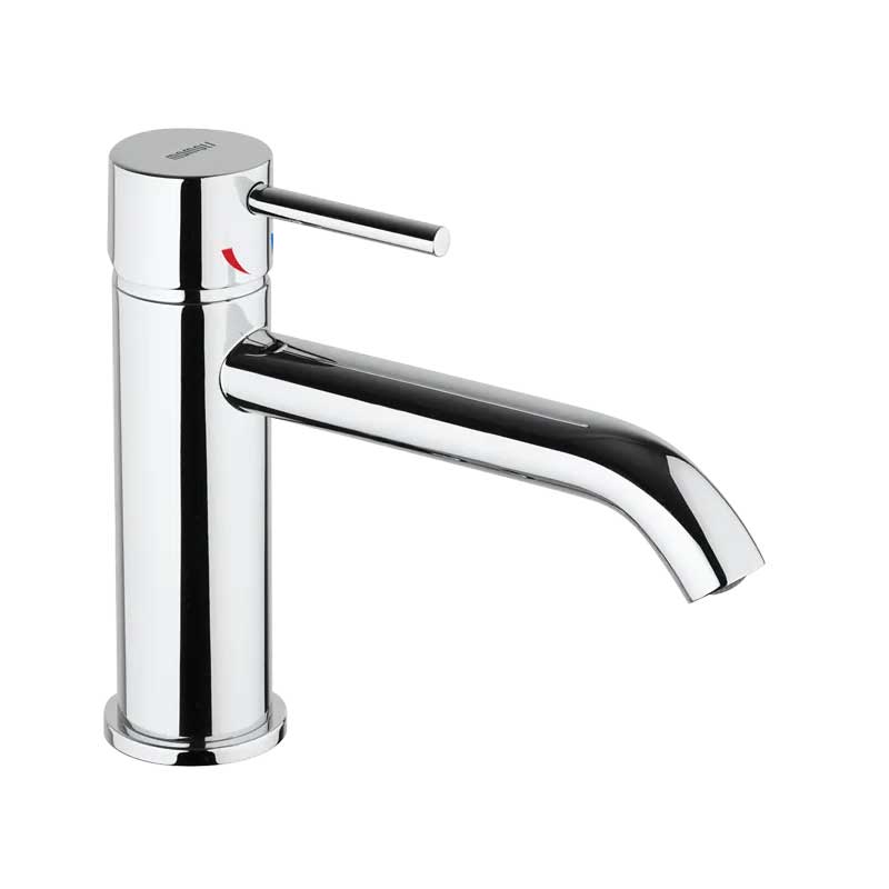 Miscelatore Lavabo a canna lunga con scarico in ottone Cromo collezione Pico di Mamoli Rubinetterie