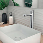 Miscelatore monocomando lavabo alto RubiFlux serie Margaret - Cromo