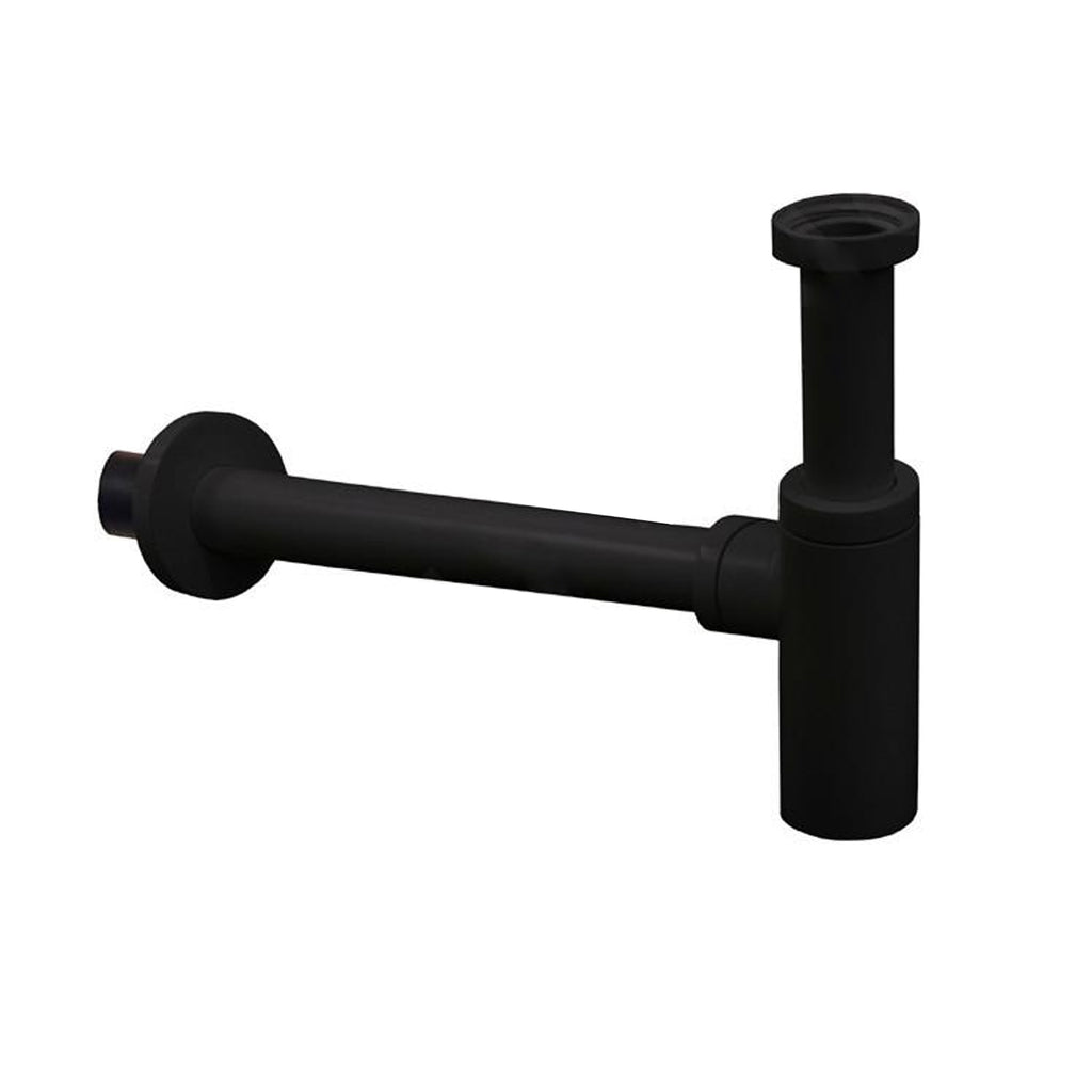 Set 2 Pilette click clack per lavabi con troppo pieno e sifone Paffoni Light Exclusive Edition versione Nero Opaco
