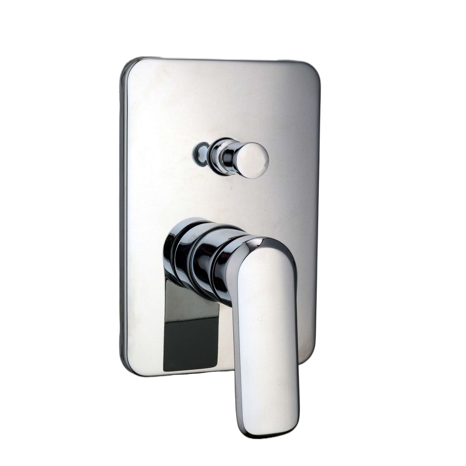 Miscelatore doccia ad incasso due vie quadro Hopper in ottone cromato