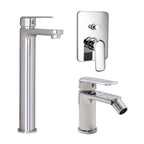 Composizione di miscelatori per lavabo alto
