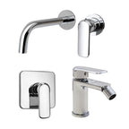 Composizione di miscelatori per lavabo incasso